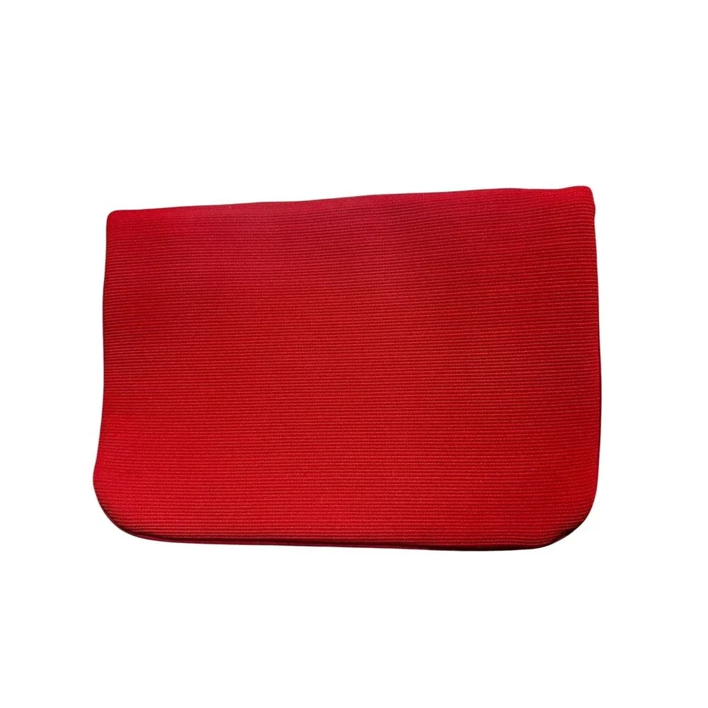 Giorgio Armani Red Make-Up Cosmetic Bag Party Clutch Pouch Red GWP Used